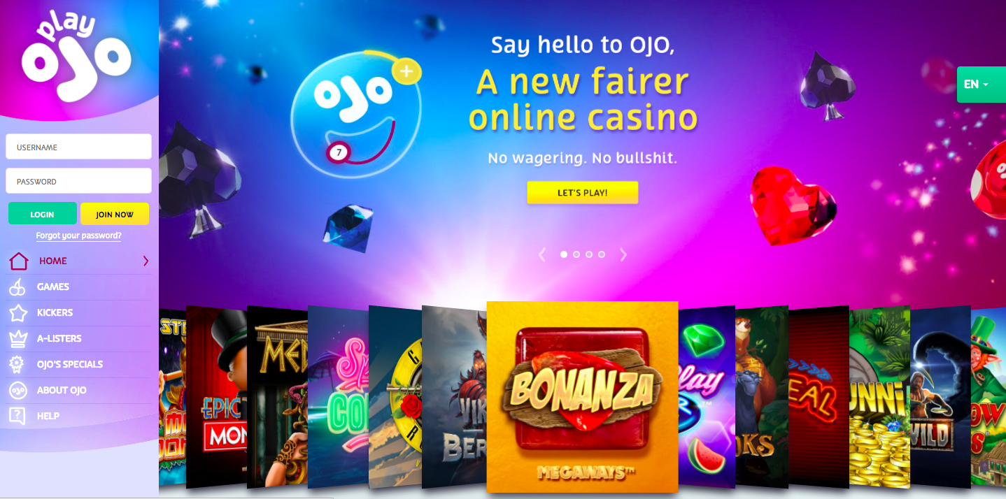 Play ojo casino review