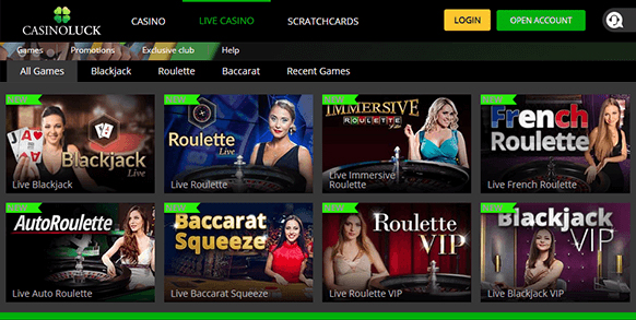 Casinoluck Homepage
