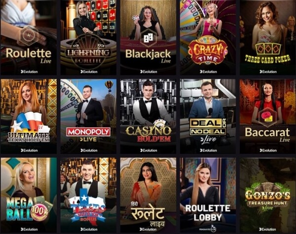 Playgrand Casino Live Games