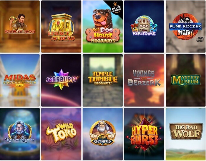 Scatters online casino slot selections
