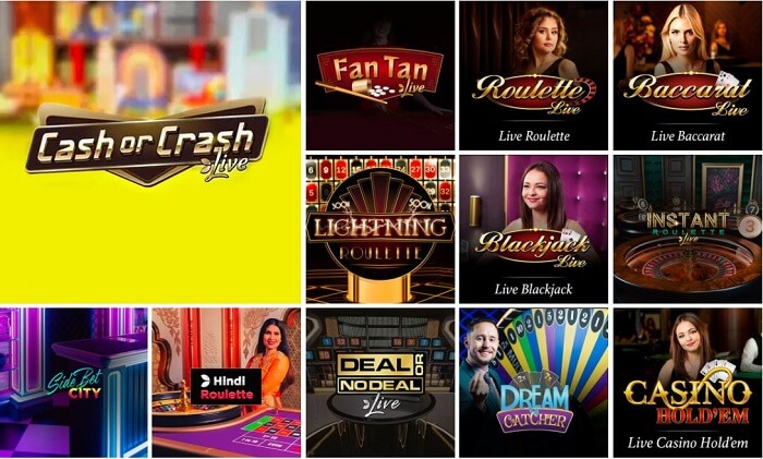 Slotnite Casino Live dealer games
